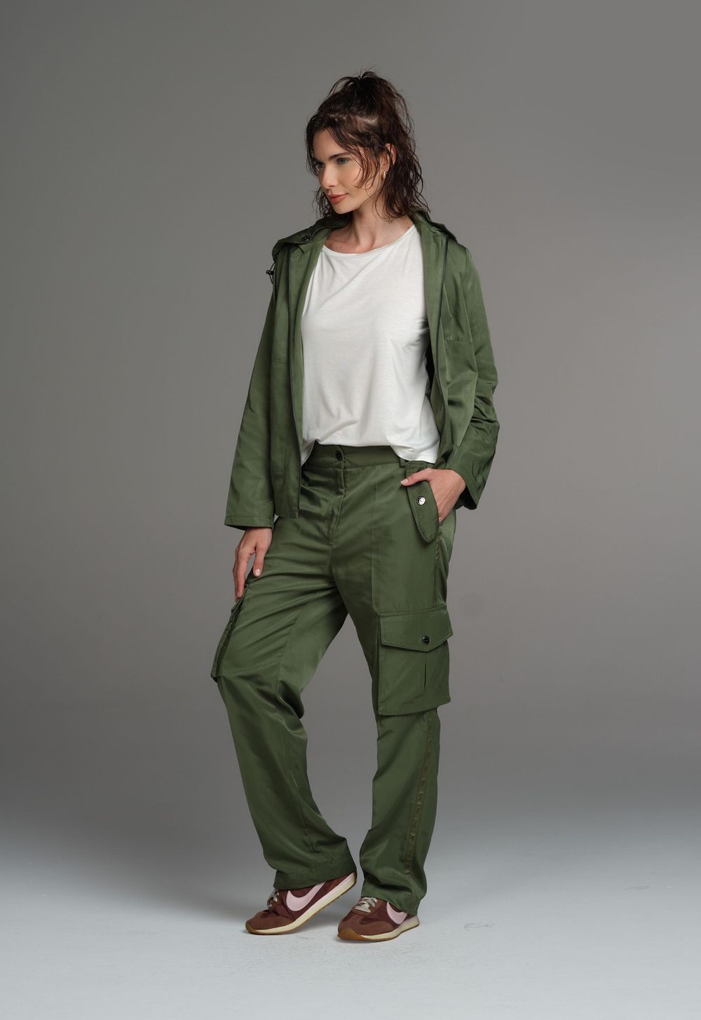 Parka Esportiva Verde Wellnness