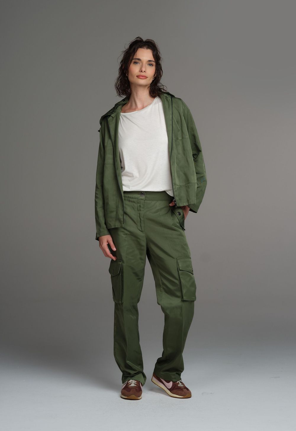 Parka Esportiva Verde Wellnness