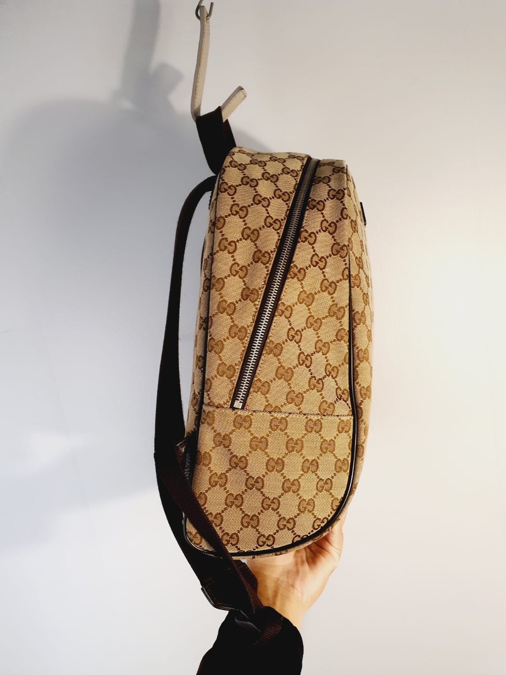 GUCCI GG Monogram Canvas Travel Backpack Bag Beige 449906 / 622011