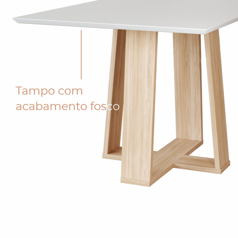 Mesa de Jantar Nola Retangular Cinamomo