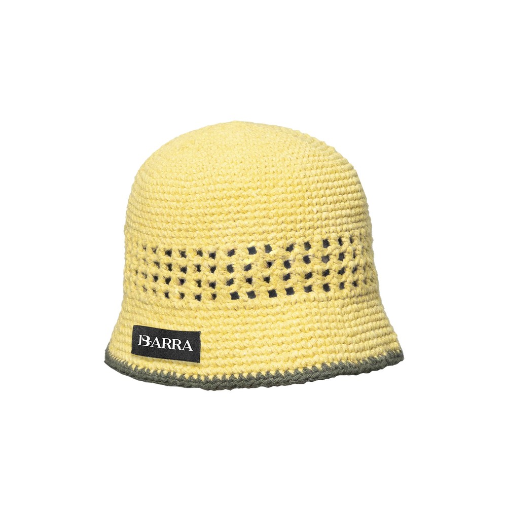 Bucket em Crochê Amarelo