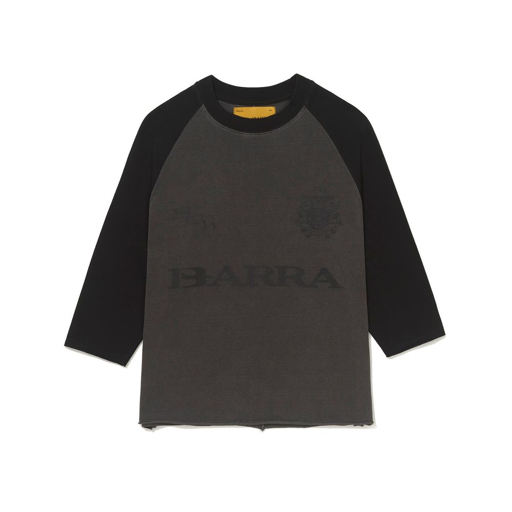 Camiseta Raglan 3/4 Grafite Estonada