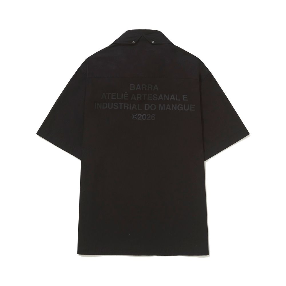 Camisa de Botão Clássica Preta