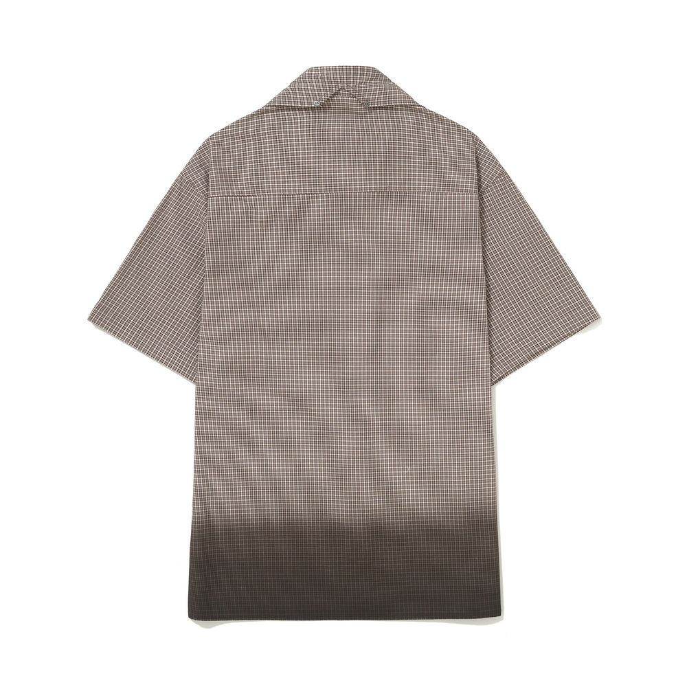 Camisa de Botão Jateada Xadrez