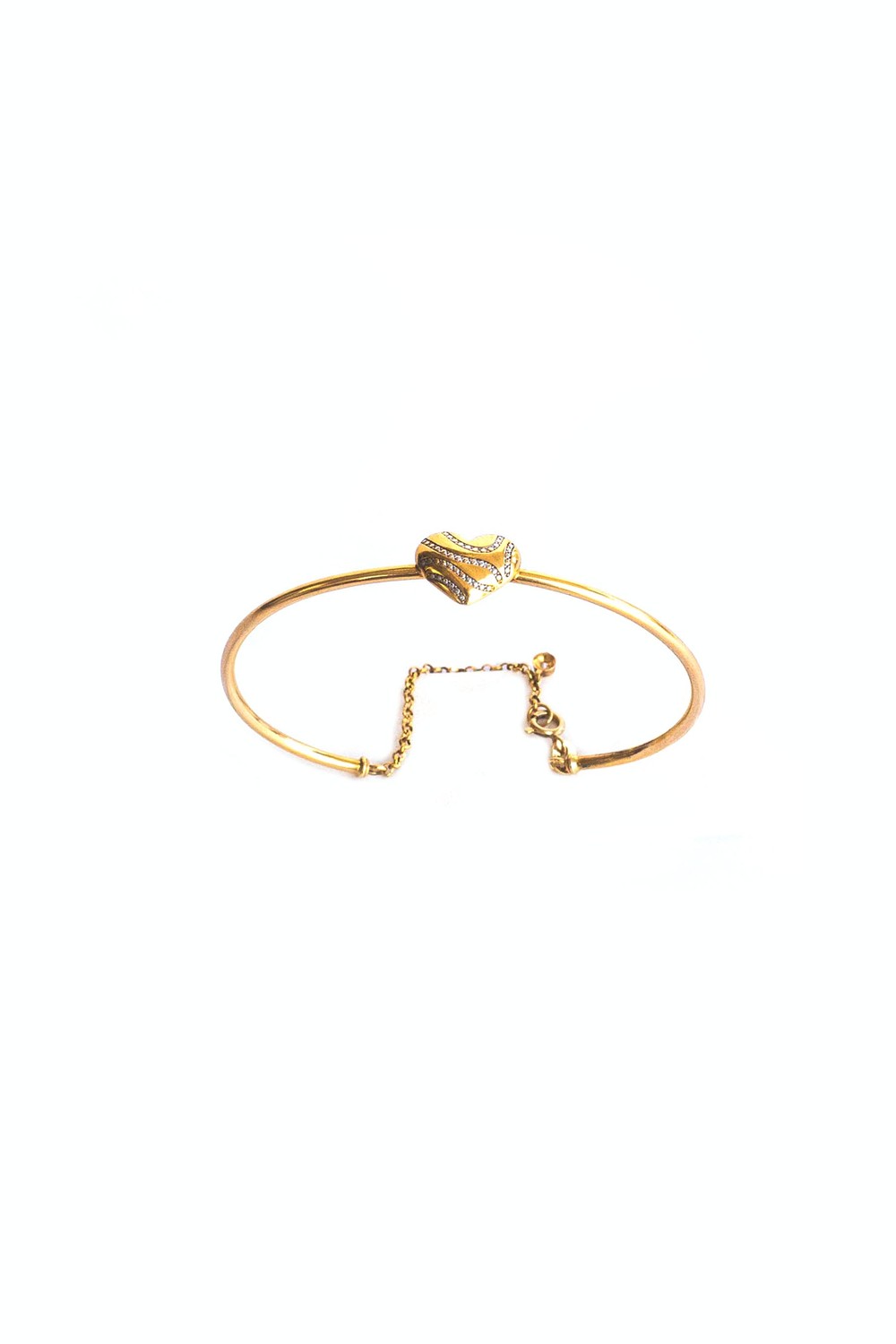 BRACELETE CORAÇÃO OURO 18K 