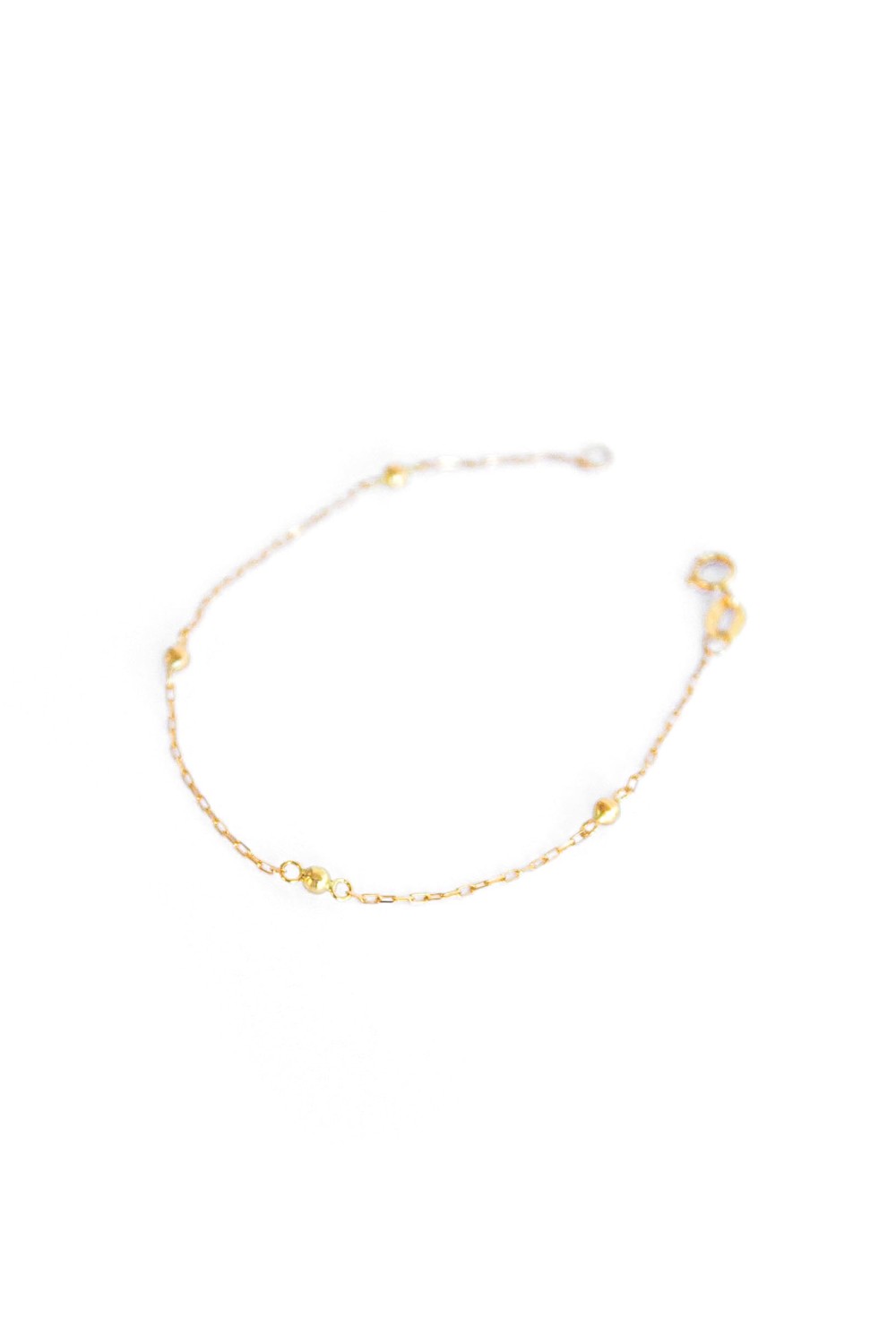 PULSEIRA INFANTIL BOLA 2,5MM OURO 18K 13CM