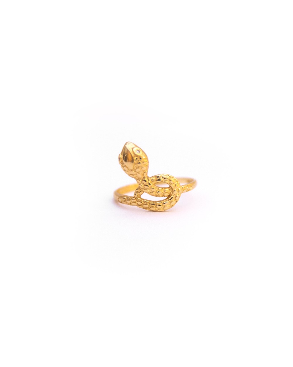 ANEL COBRA EM OURO 18K E DIAMANTES