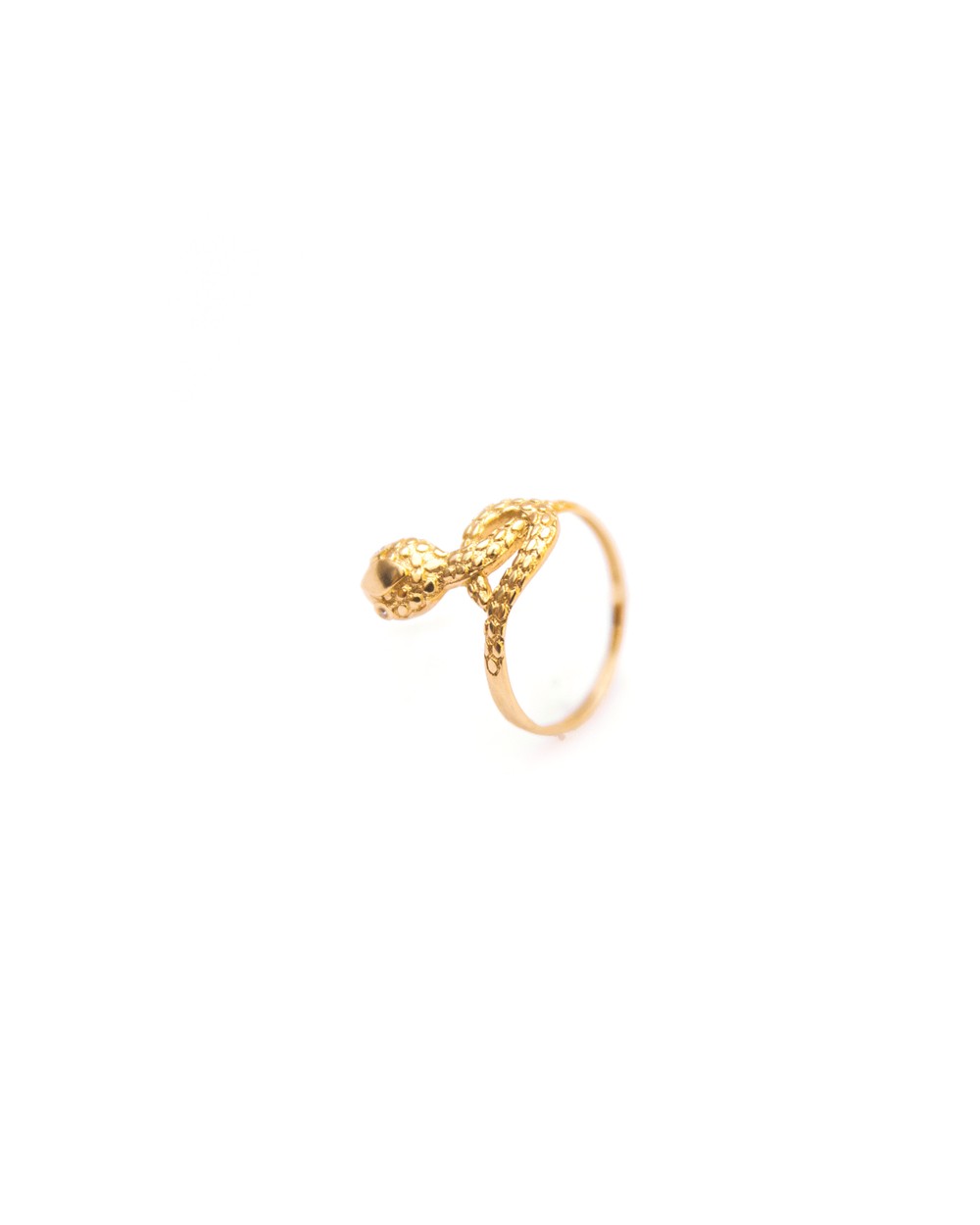 ANEL COBRA EM OURO 18K E DIAMANTES