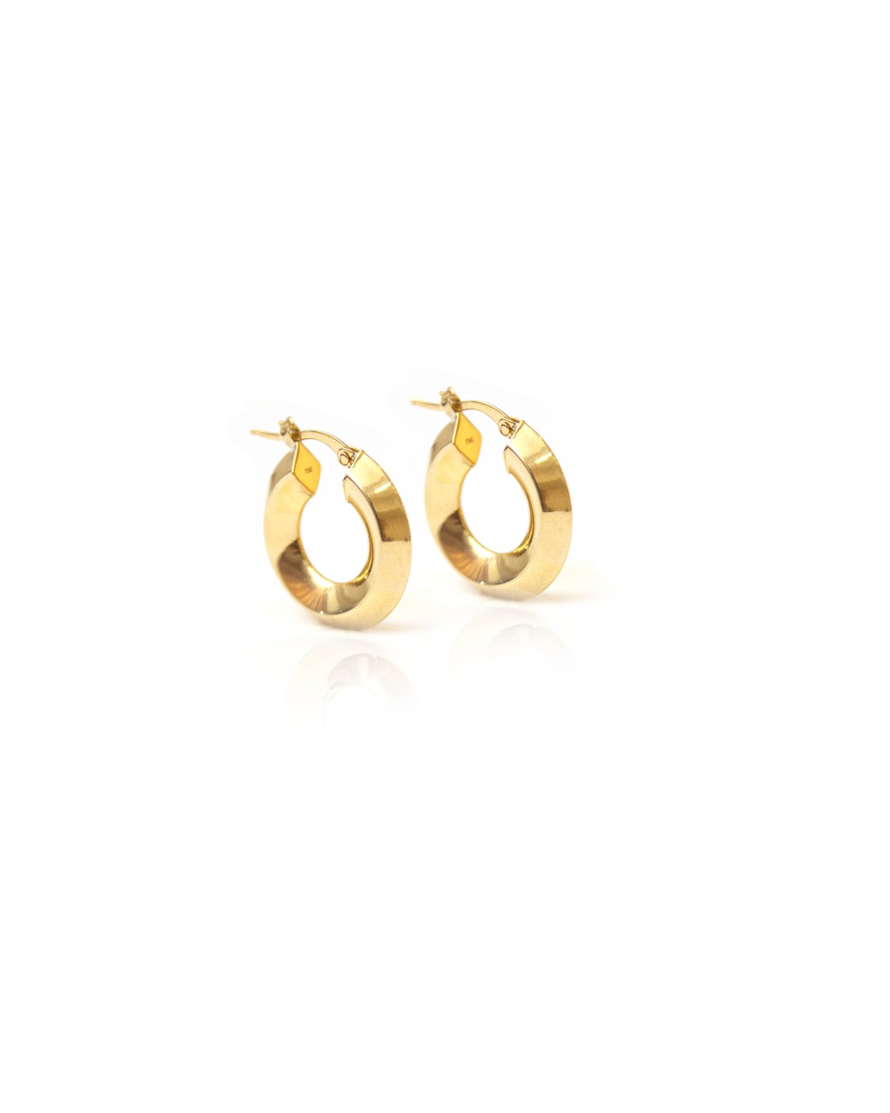 BRINCOS ARGOLA EM OURO 18K