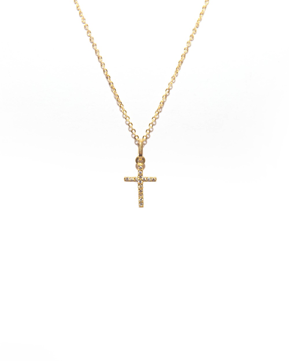 COLAR CRUCIFIXO EM OURO 18K