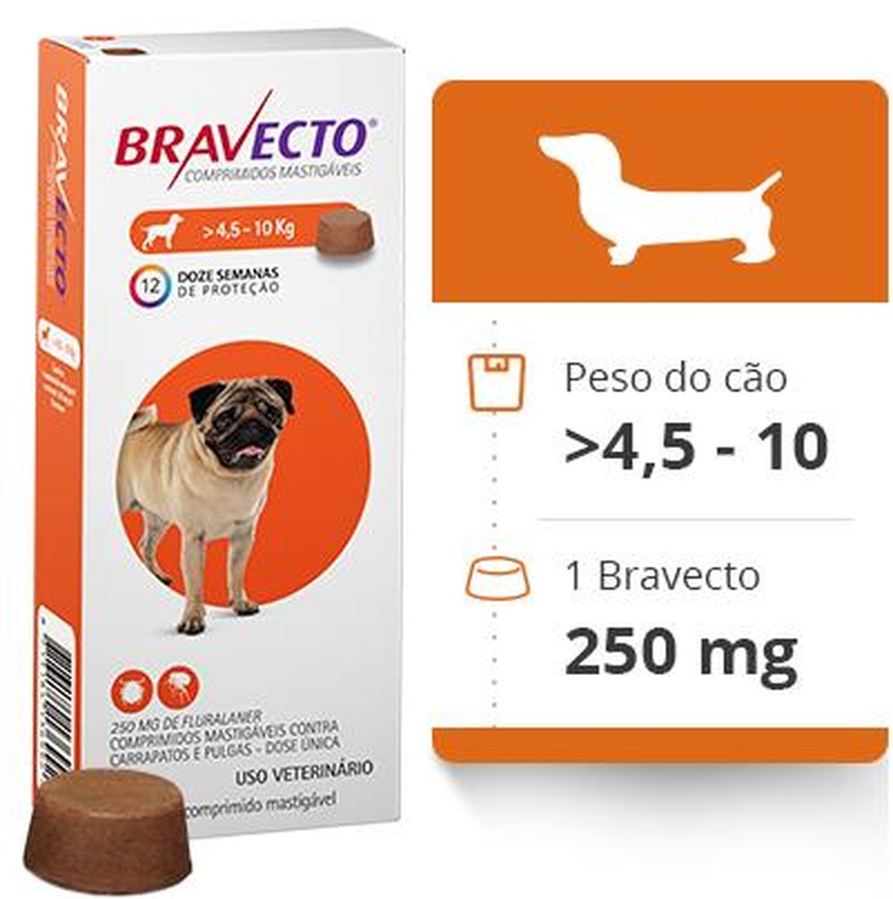 Antipulgas e Carrapatos MSD Bravecto para Cães de 40 a 56 Kg