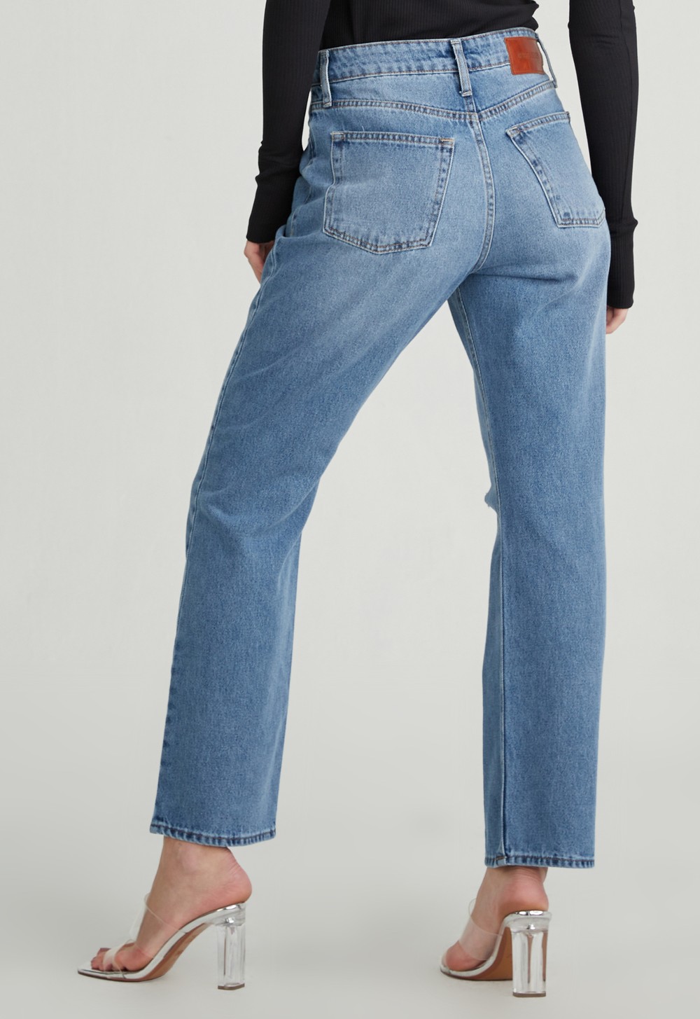 Calça jeans hot sale straight