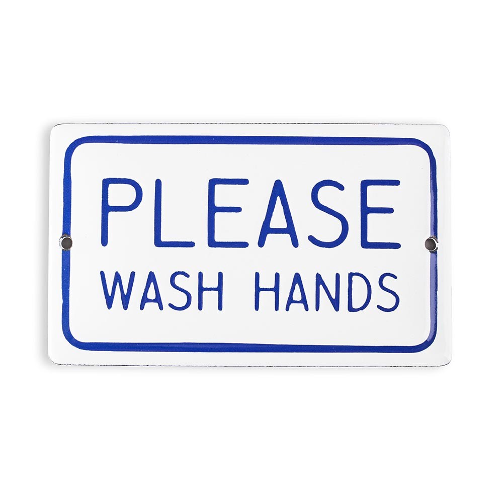 PLACA PLEASE WASH HANDS Pequena