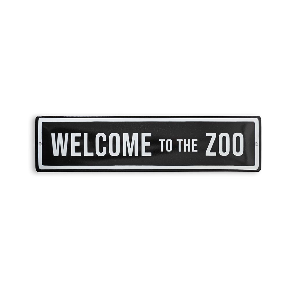 Placa Welcome to the Zoo
