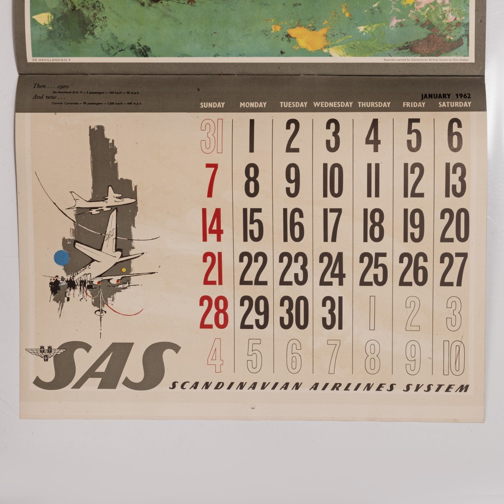 Calendário SAS - 1962