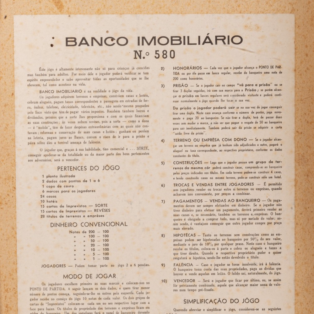 Banco Imobiliário 1944