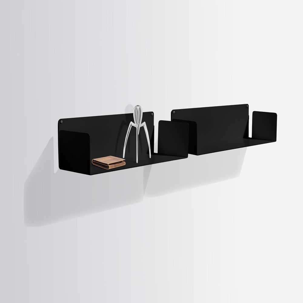 Estante Horizonte Lateral Preta 60cm