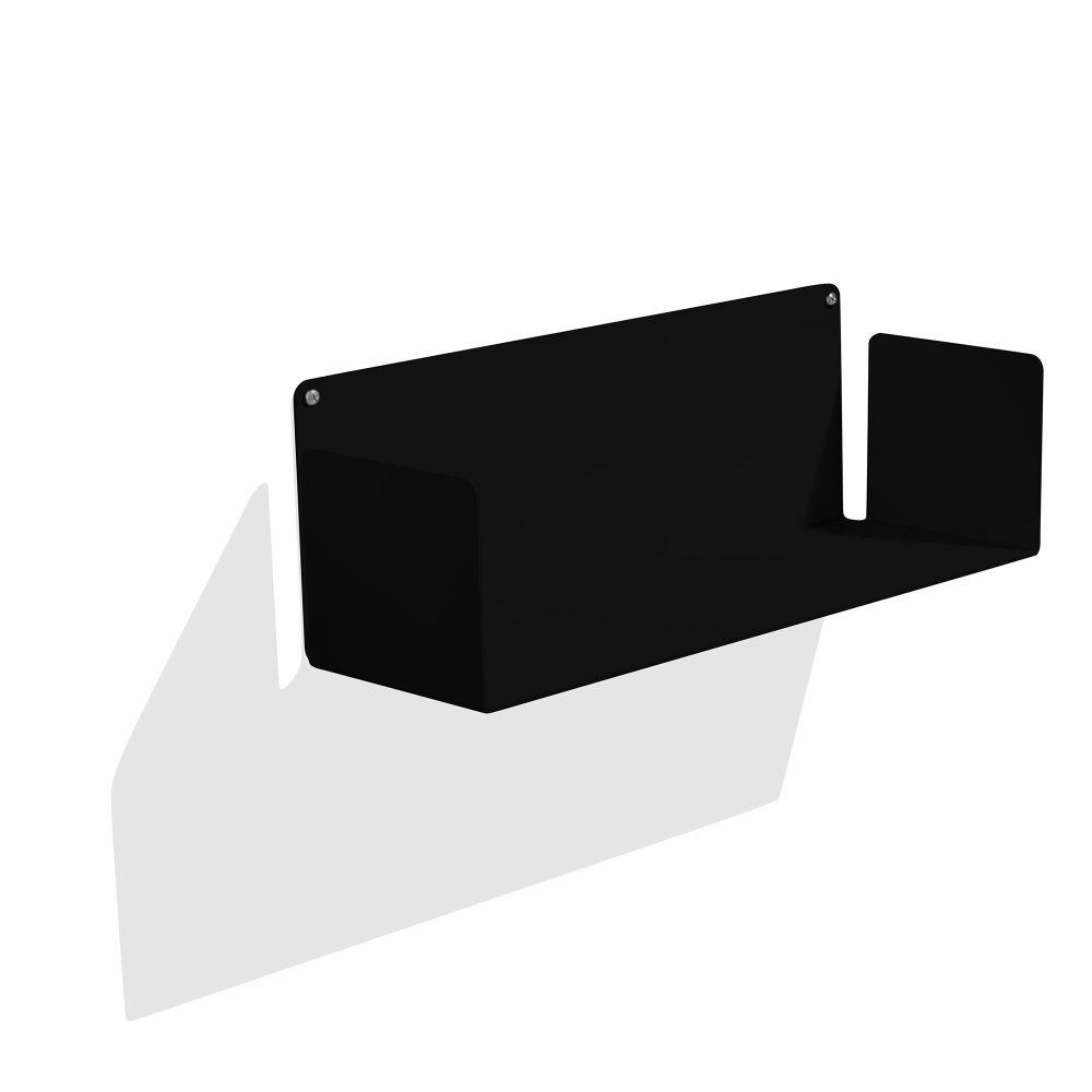 Estante Horizonte Lateral Preta 45 cm