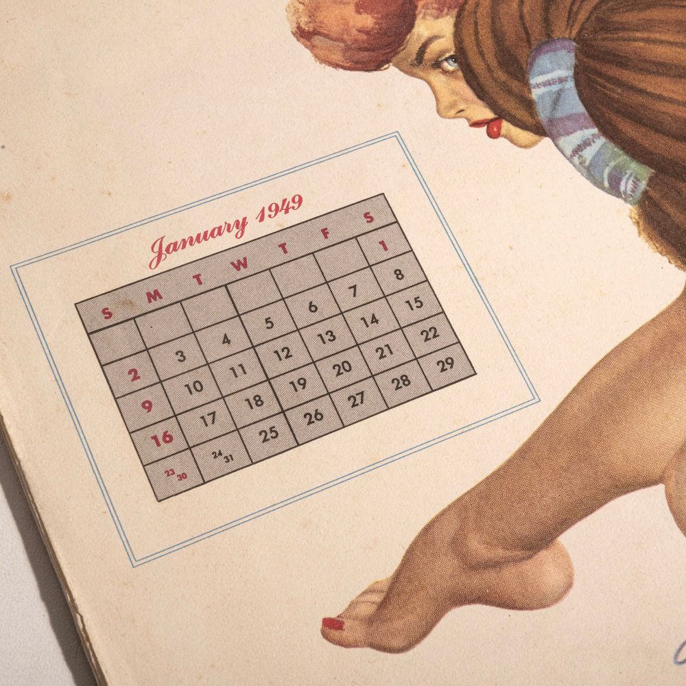Calendário Esquire 1949