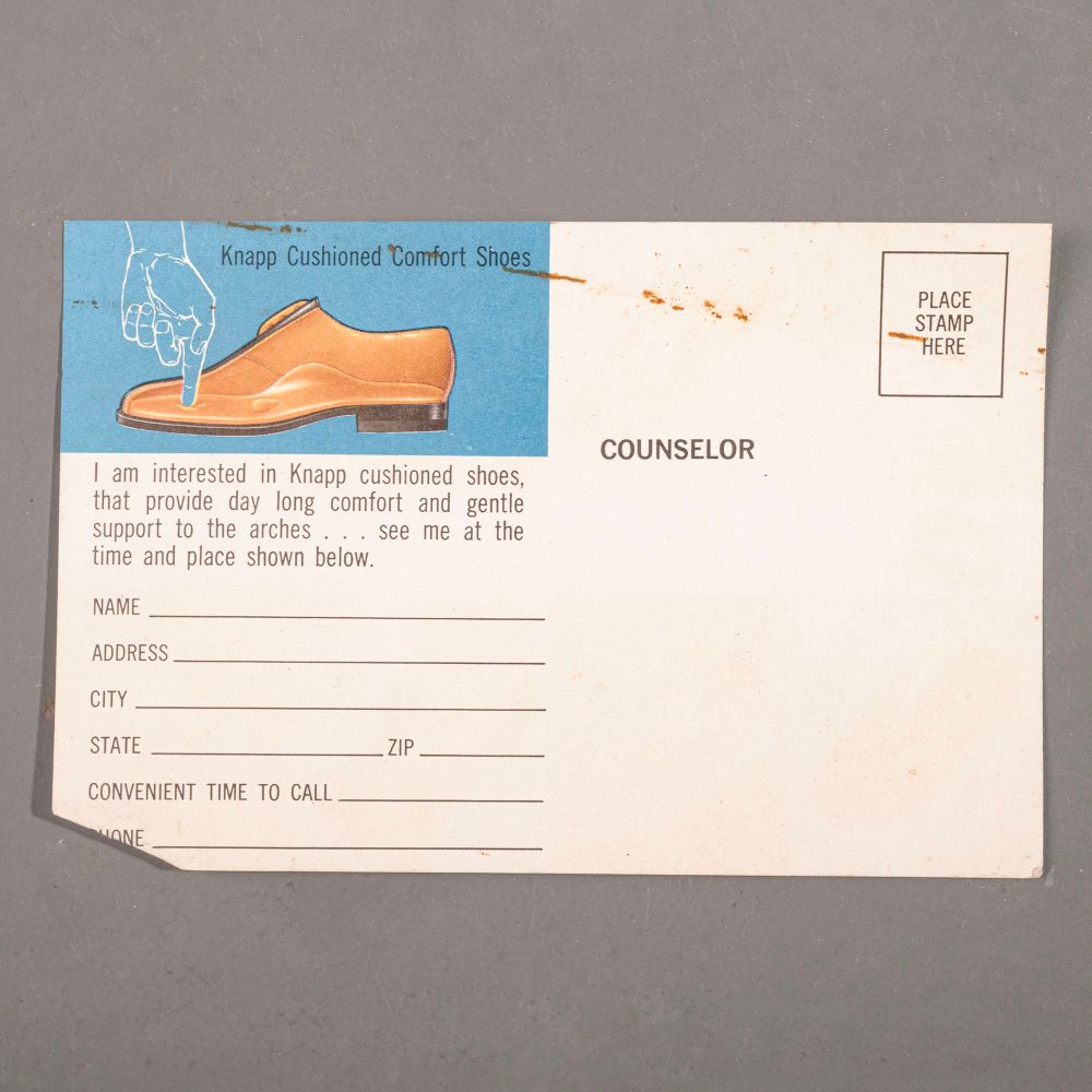 Maleta de Vendedor Knapp Shoes  1950