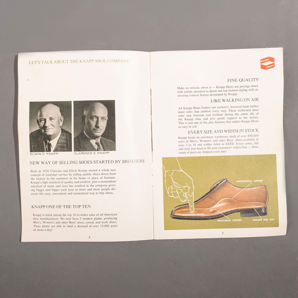Maleta de Vendedor Knapp Shoes  1950