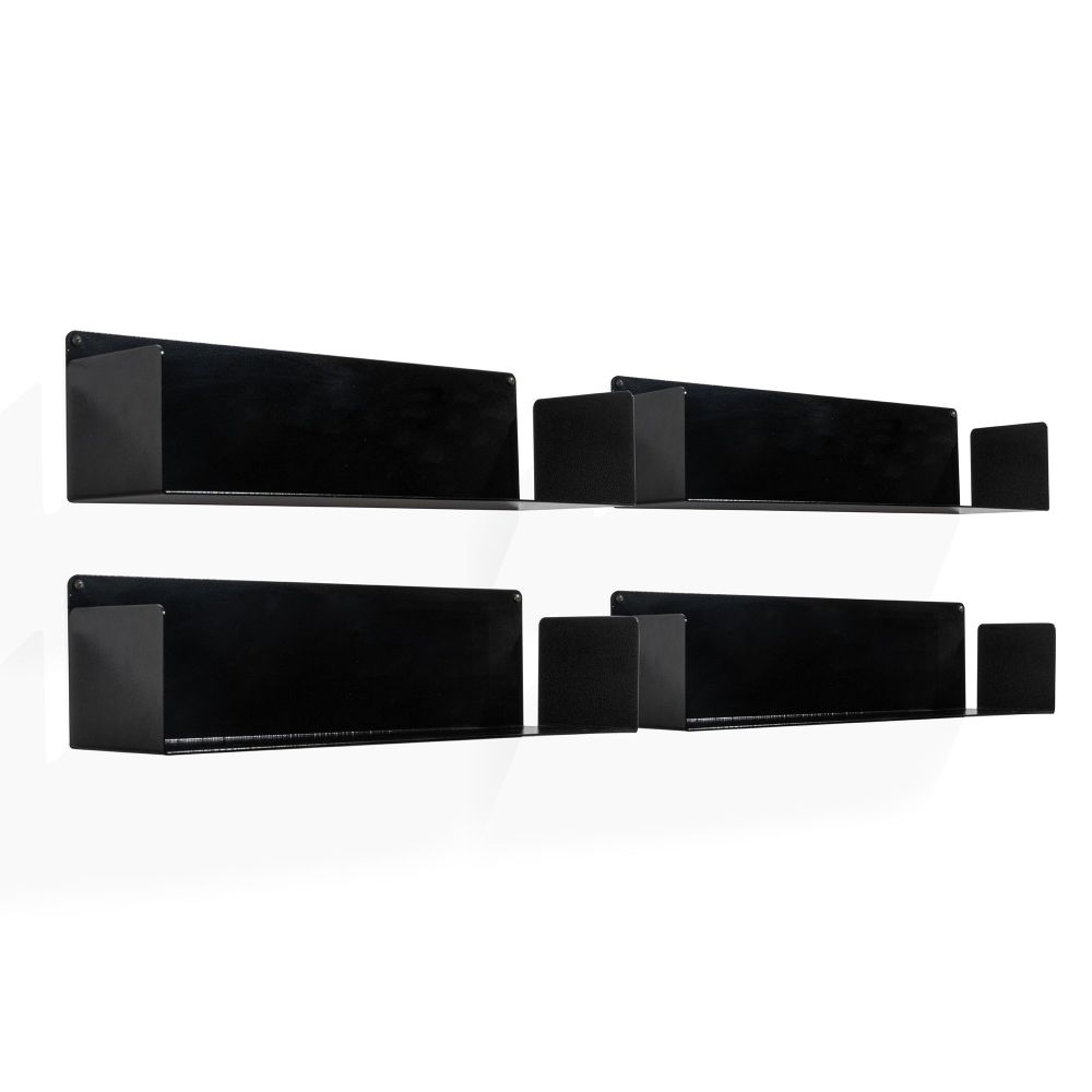 Estante Horizonte Lateral Preta 60cm