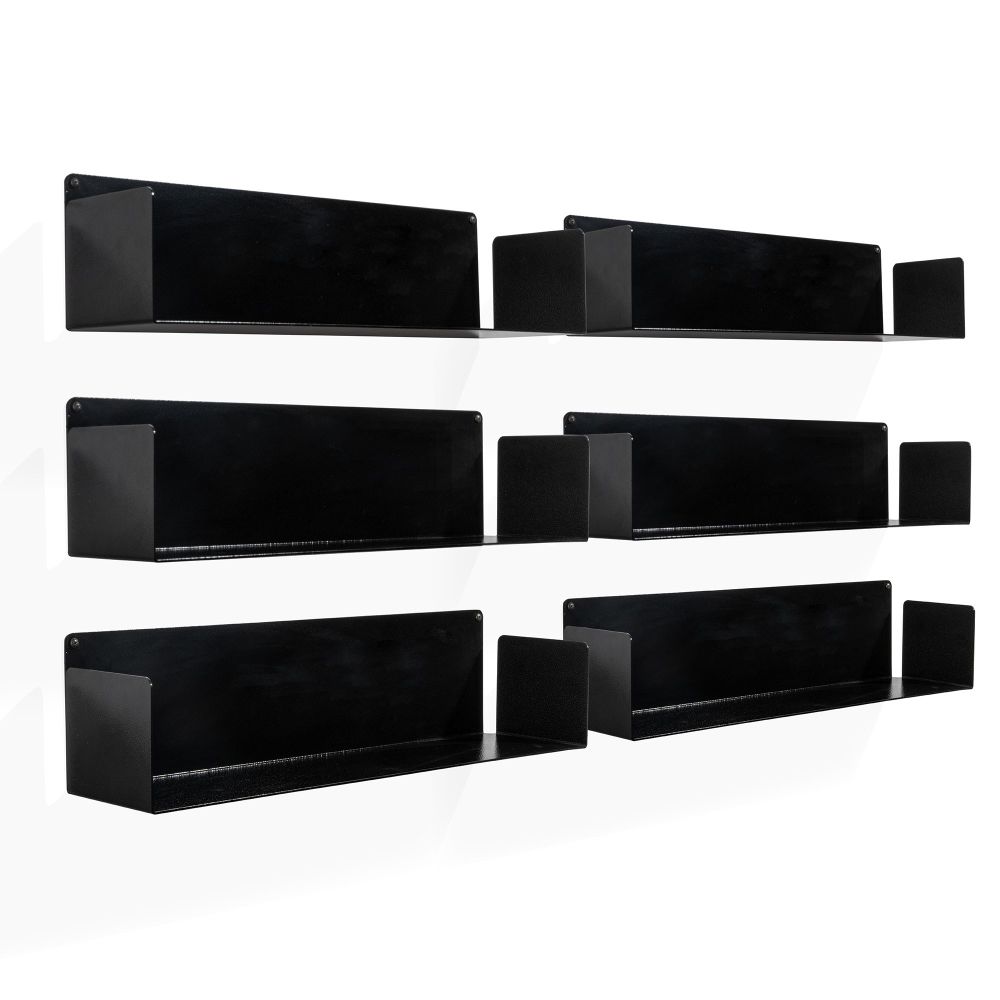 Estante Horizonte Lateral Preta 60cm