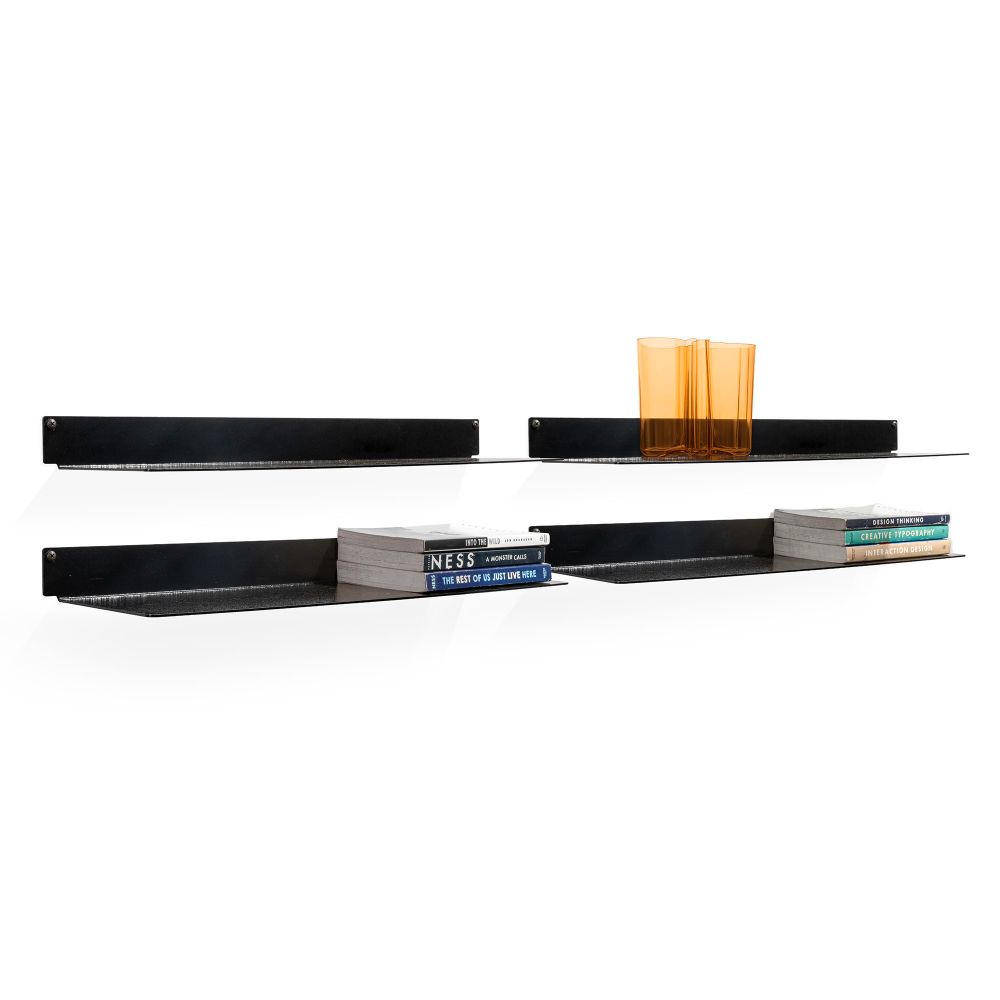 Estante Horizonte Plano Preta 60cm