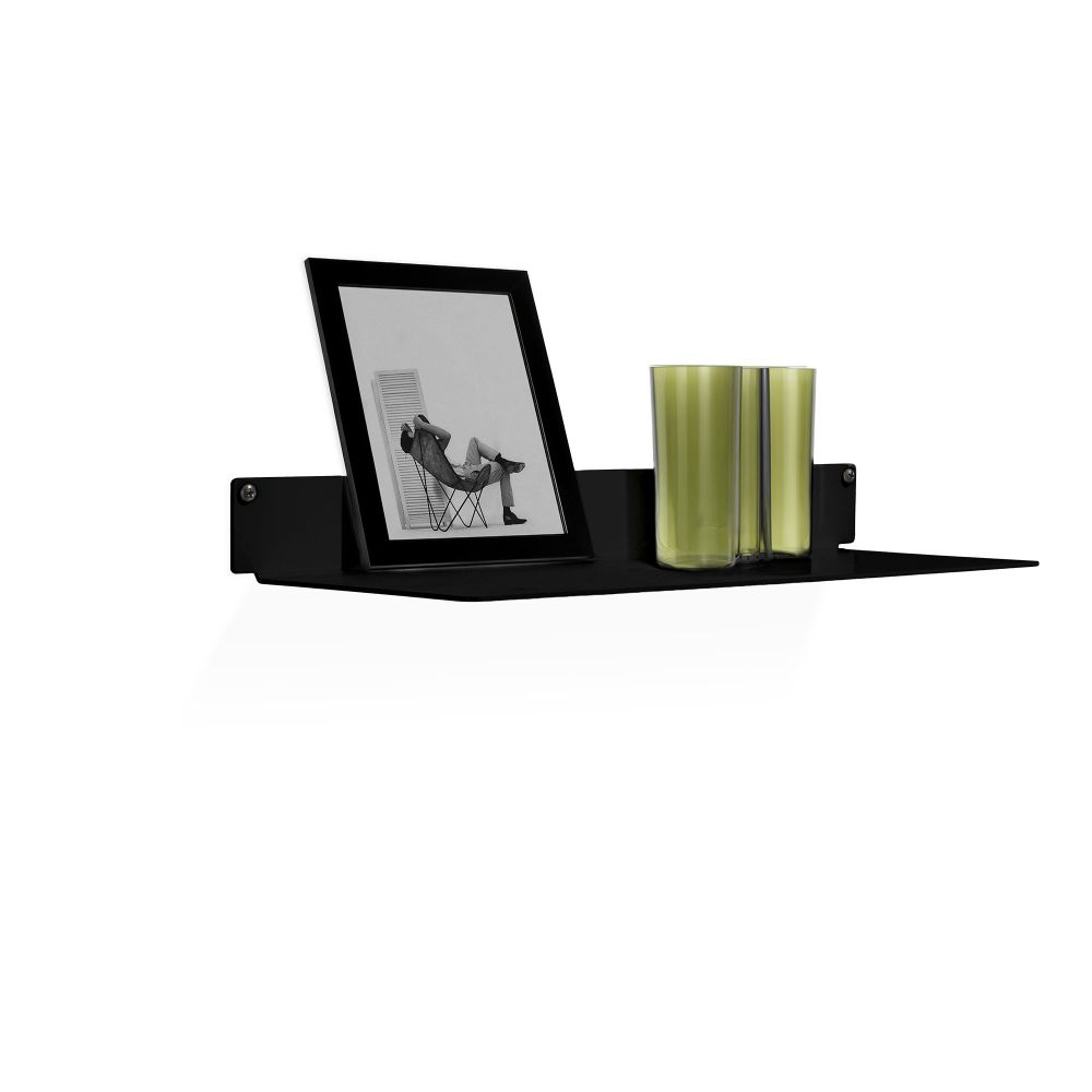 Estante Horizonte Plano Preta 45 cm
