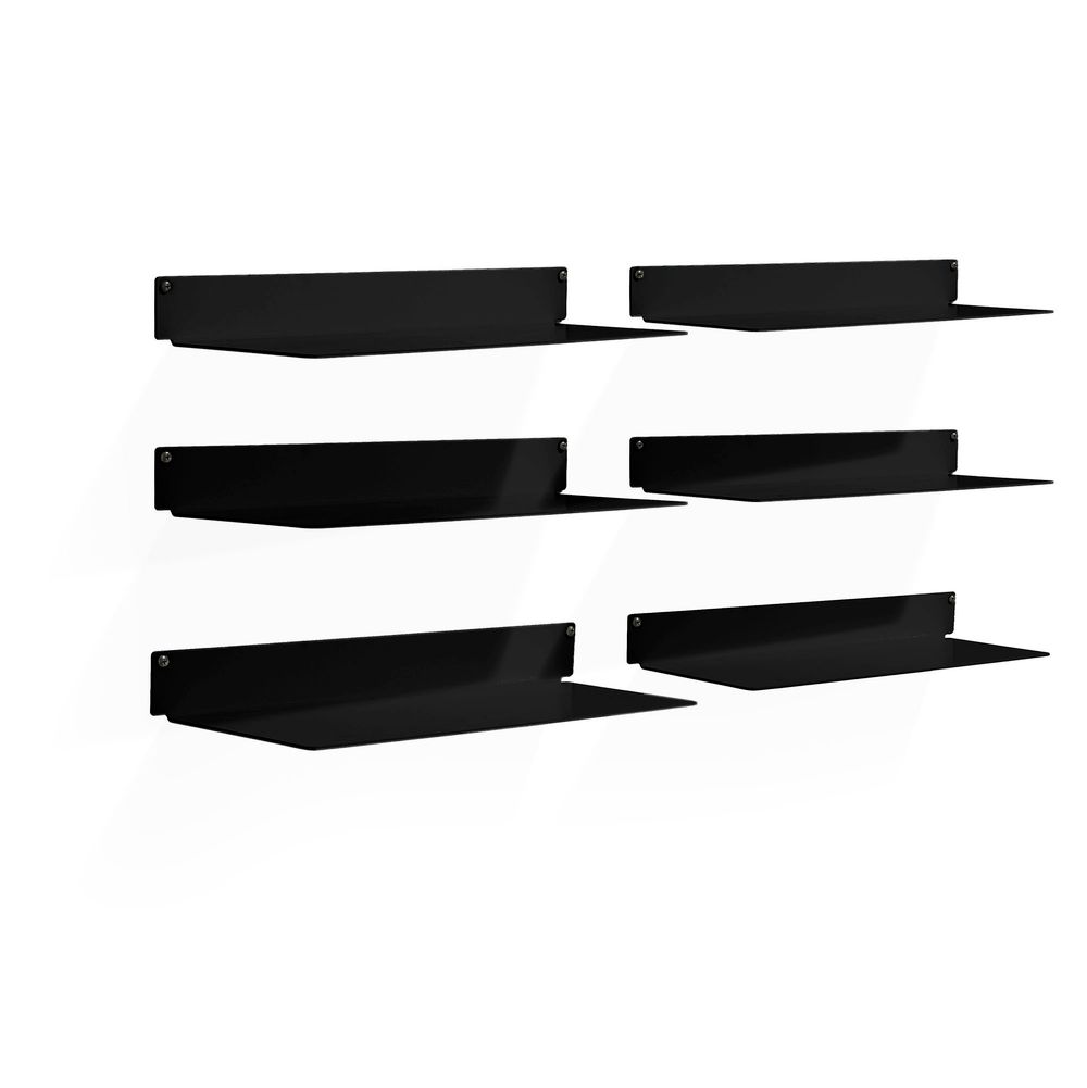 Estante Horizonte Plano Preta 45 cm