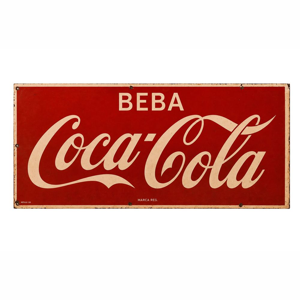 Placa Coca Cola 1968