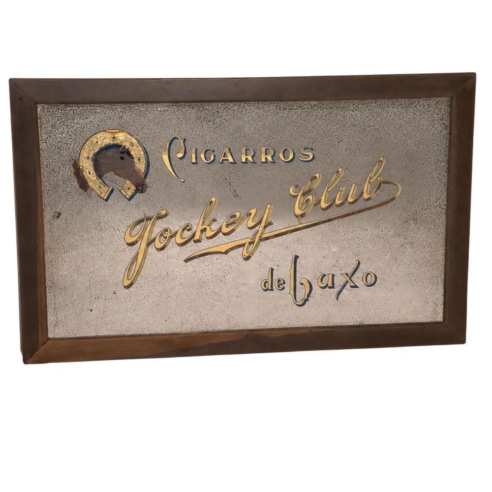 Espelho publicitário Jockey Club  1920
