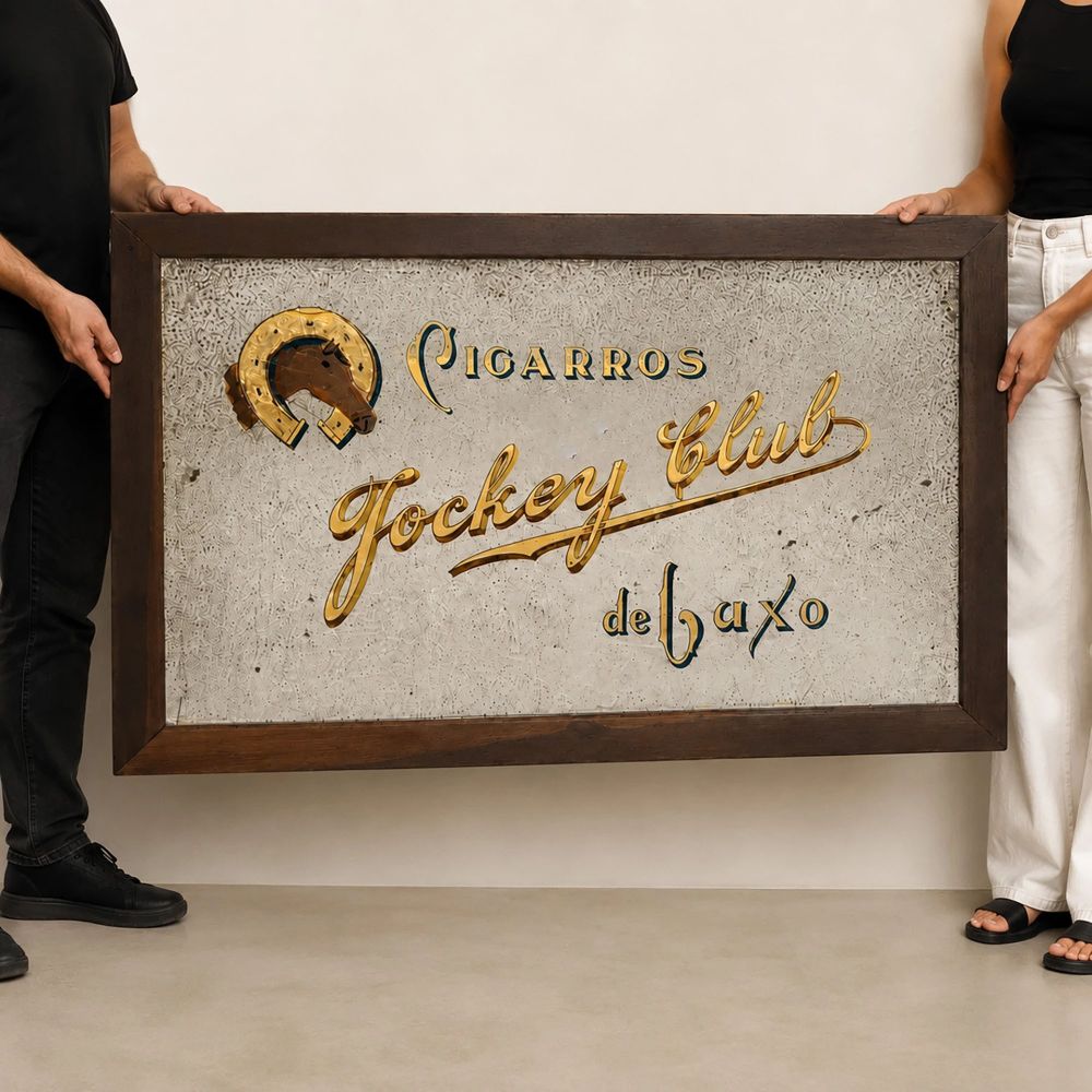 Espelho publicitário Jockey Club  1920