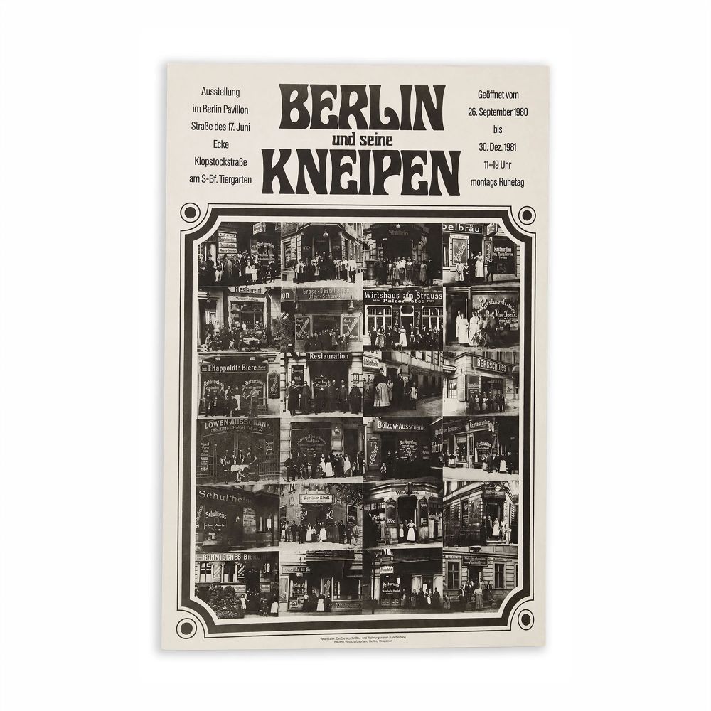 Pôster Berlin und seine Kneipen  1980