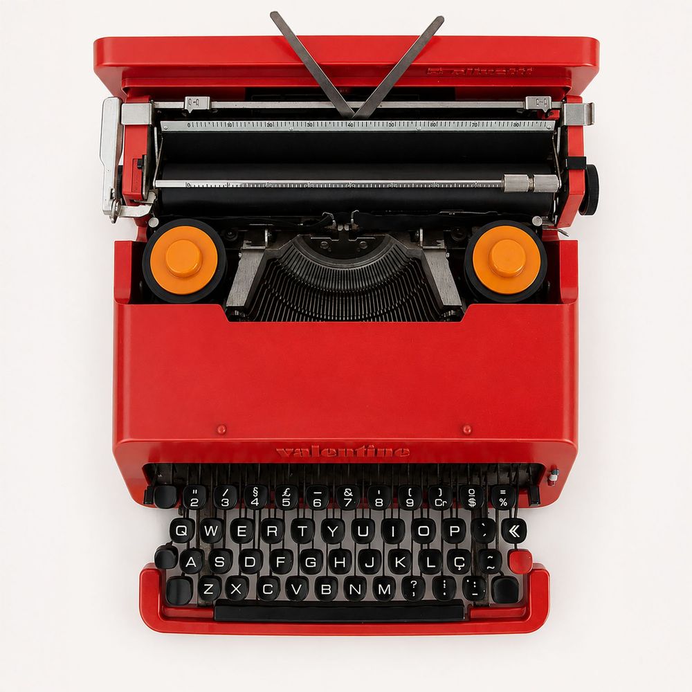 Maquina  escrever Valentine Olivetti