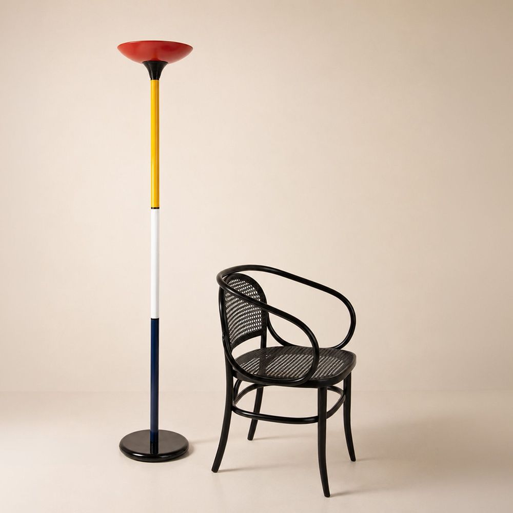 Luminária de piso Mondrian 1980 
