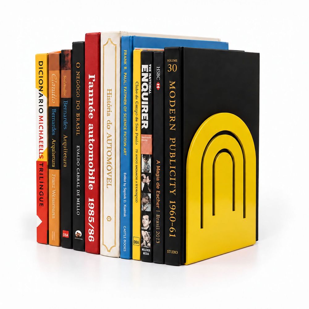 Par de suportes  para livros  Arcos
