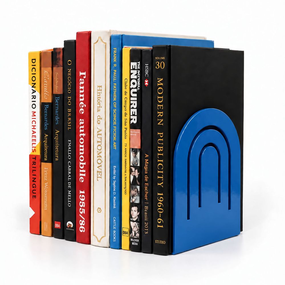Par de suportes  para livros  Arcos