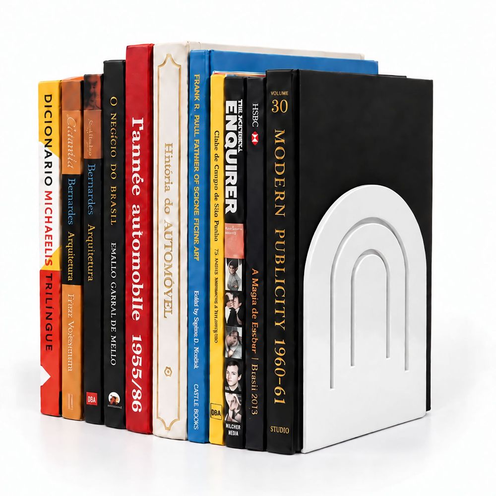 Par de suportes  para livros  Arcos