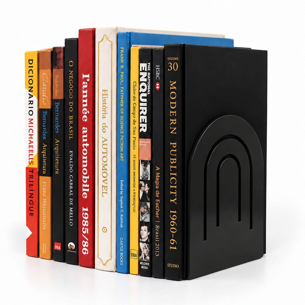 Par de suportes  para livros  Arcos