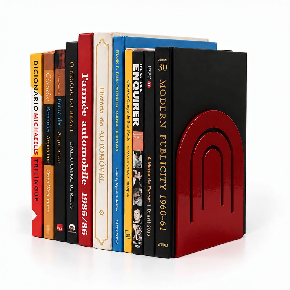 Par de suportes  para livros  Arcos