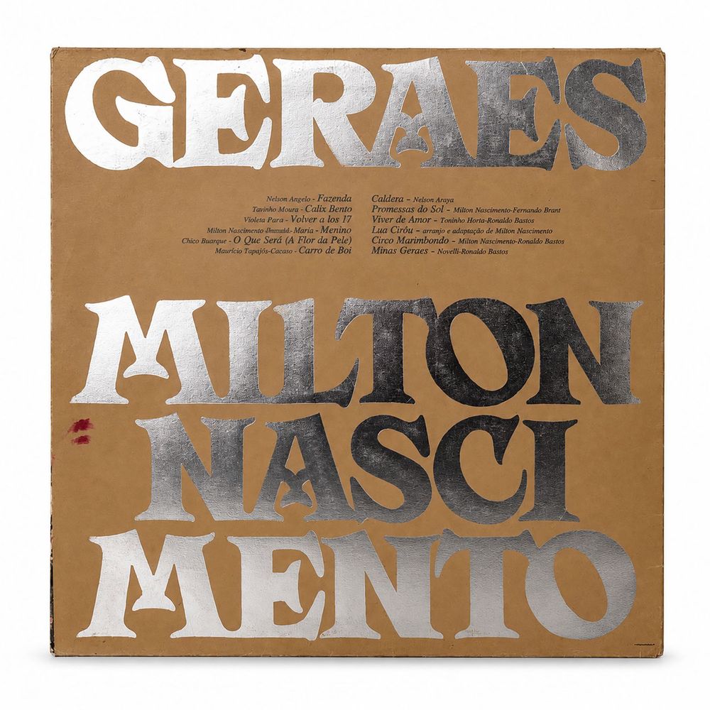 LP Milton Nascimento,  Geraes, 1976