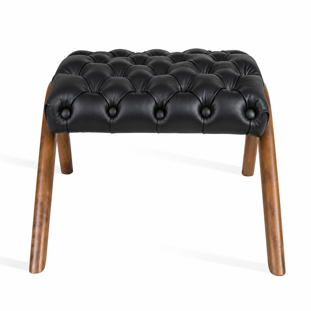 Banqueta VK Capitonê Couro
