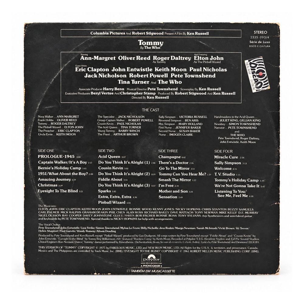 LP Tommy, Original Soundtrack Recording  1975