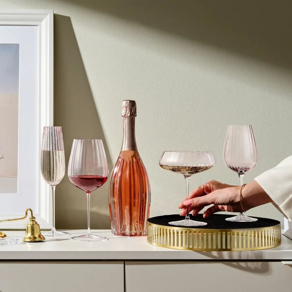 Conjunto de 2 taças de Vinho Branco Round Up Dusty Rose 