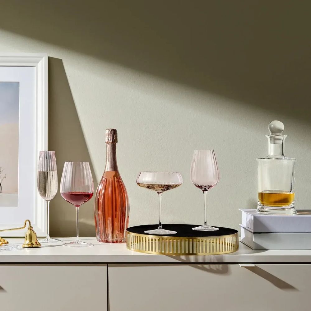Conjunto de 2 taças de Vinho Branco Round Up Dusty Rose 