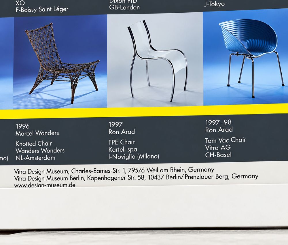 Poster The Chair Collection – Vitra Design Museum, 2000