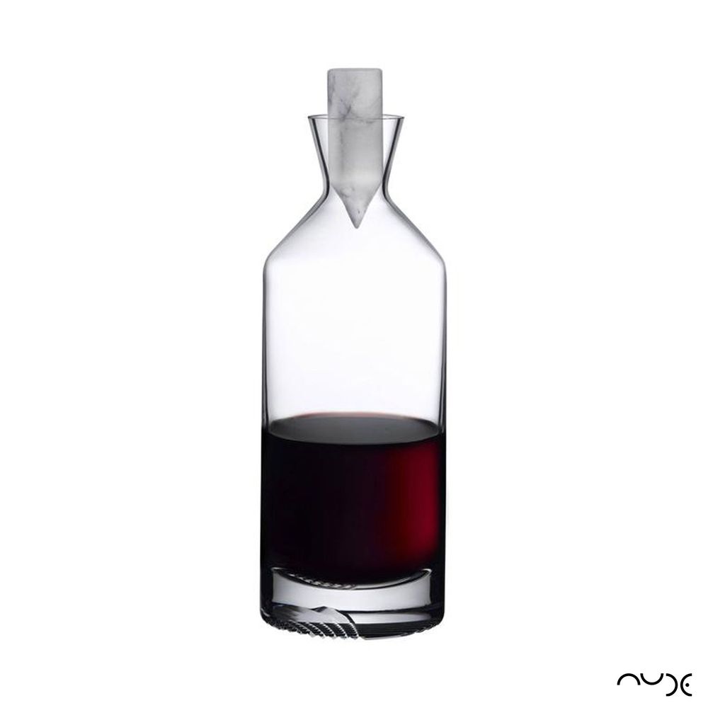 Garrafa Alta de whisky com tampa em Mármore Alba 