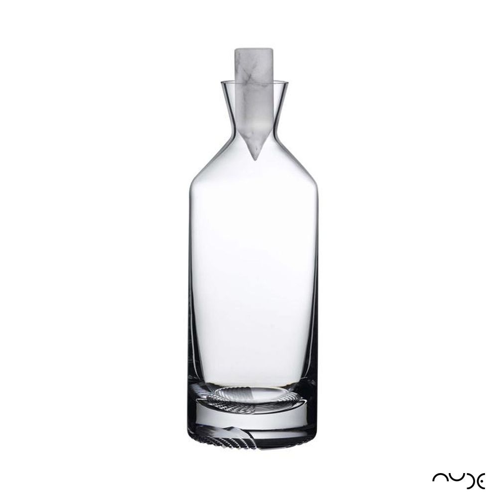 Garrafa Alta de whisky com tampa em Mármore Alba 