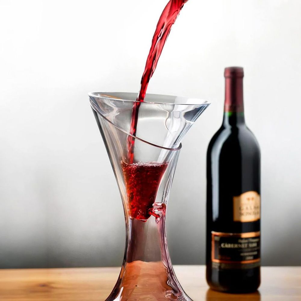 Funil de Cristal para Decantar Vinhos Cruet